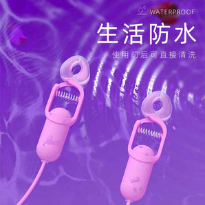 GALAKU series  Female nipple clamp electric massager  red （Power storage version）