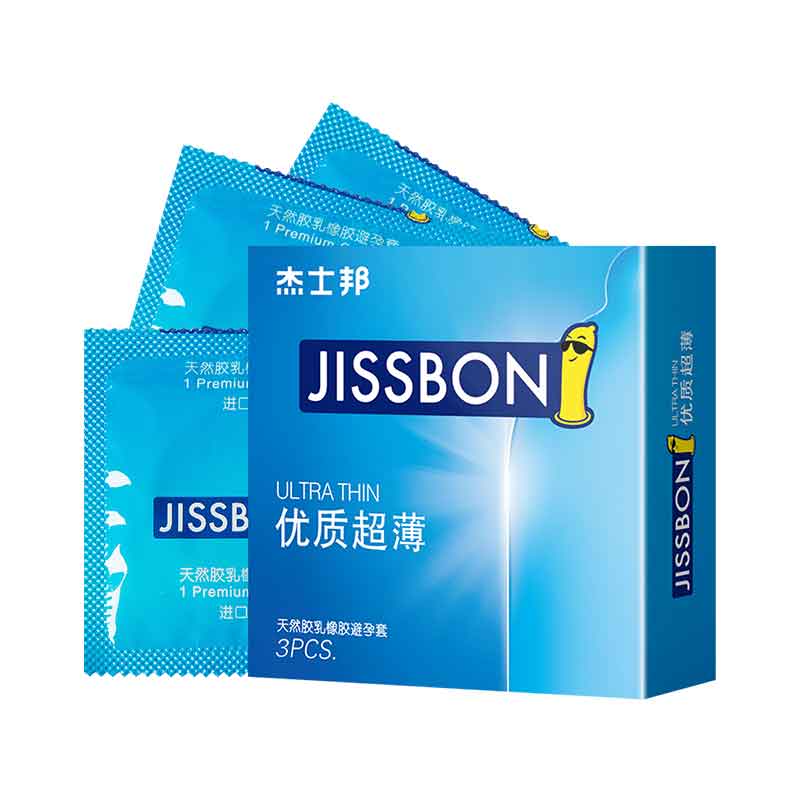 JISSBON High quality and ultra-thin condom three pcs