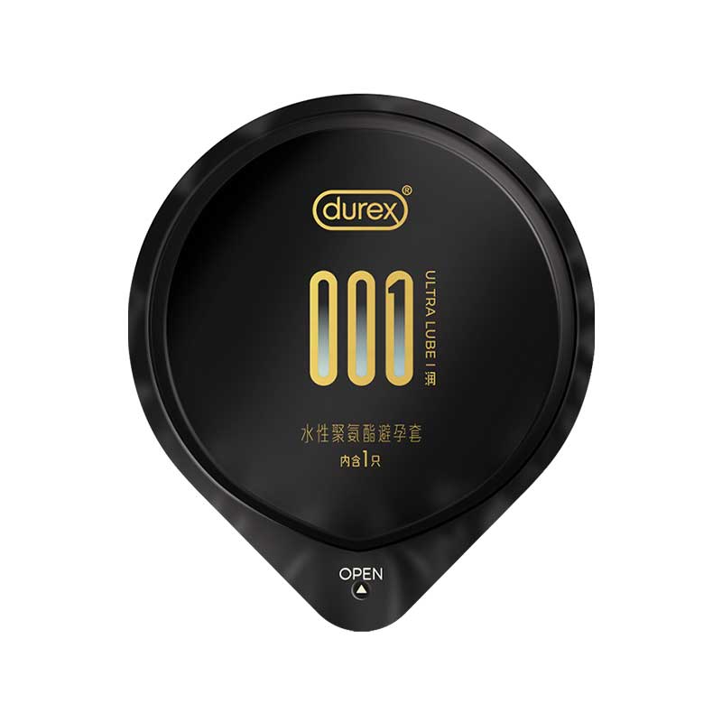 DUREX 001 Water-based polyurethane lubricatingcondom Pack of six