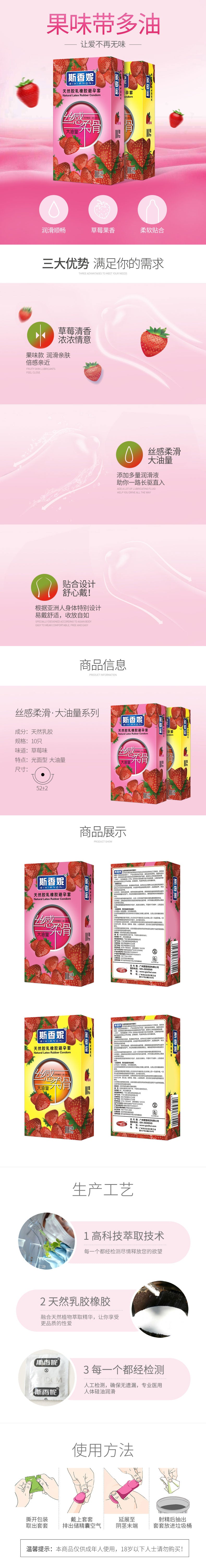 SIXIANGNI Silky feeling,soft lubricating condom ten pcs