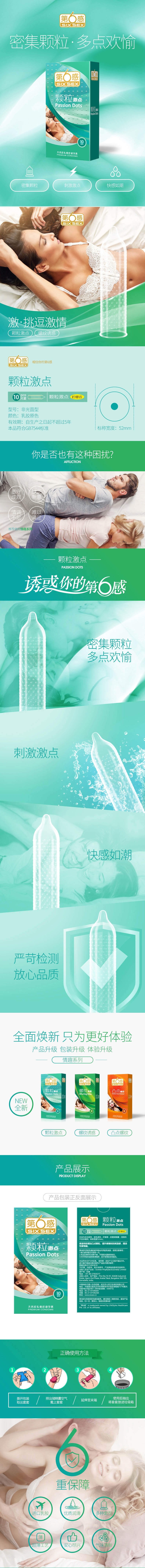 SIX SEX particles exciting points condom Pack of ten