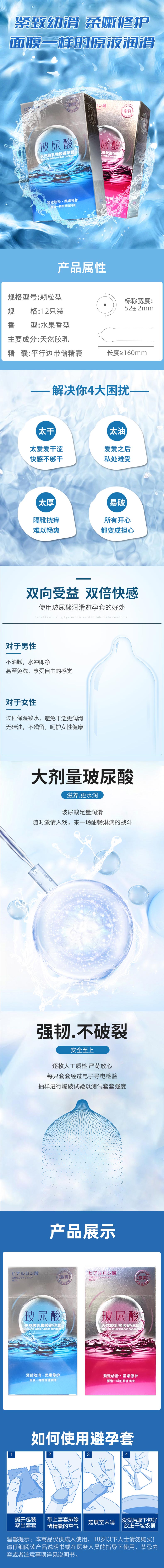 SLL Exciting hyaluronic acid condom twelve pcs