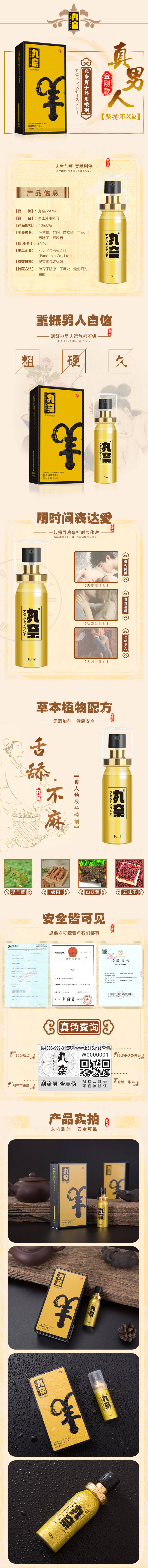 NAIWAN series King Kong Men's Spray 10ml