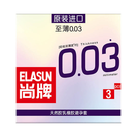 ELASUN Ultra thin 003 condom  three  pcs