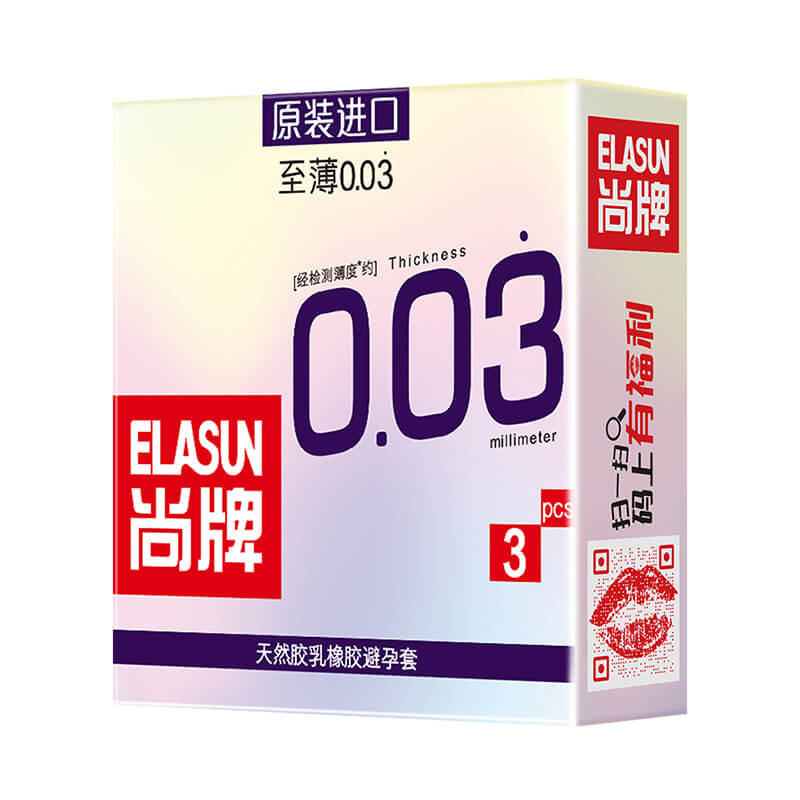 ELASUN Ultra thin 003 condom  three  pcs