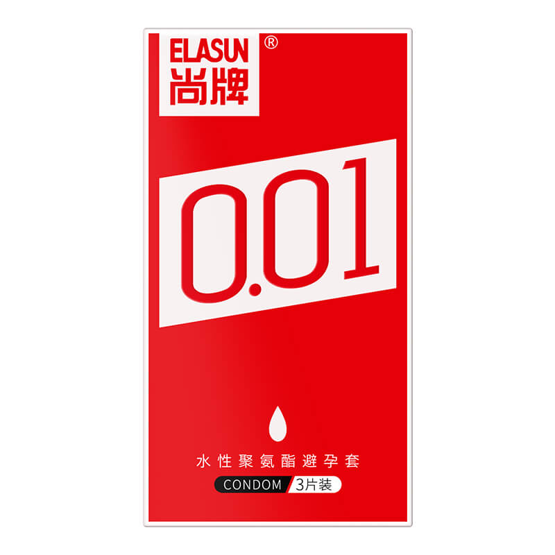 ELASUN  Ultra thin 001  Polyurethane condom three pcs