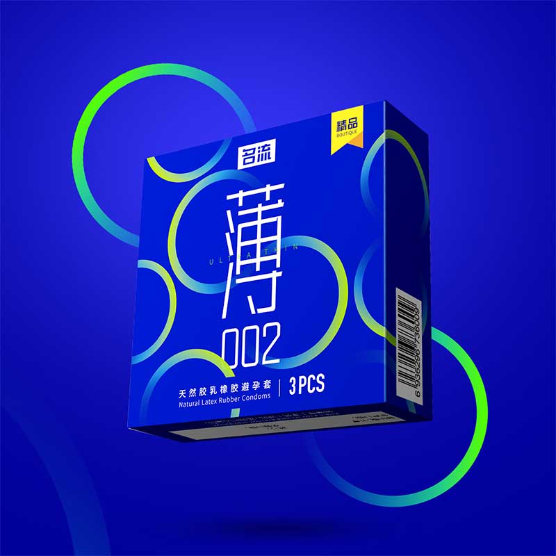 MINGLIU 002 ultra-thin plus  condom  three pcs