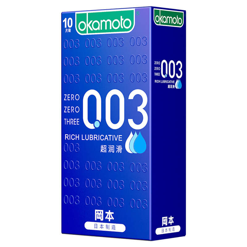 OKAMOTO 003 Super lubrication pack of ten Blue outfit
