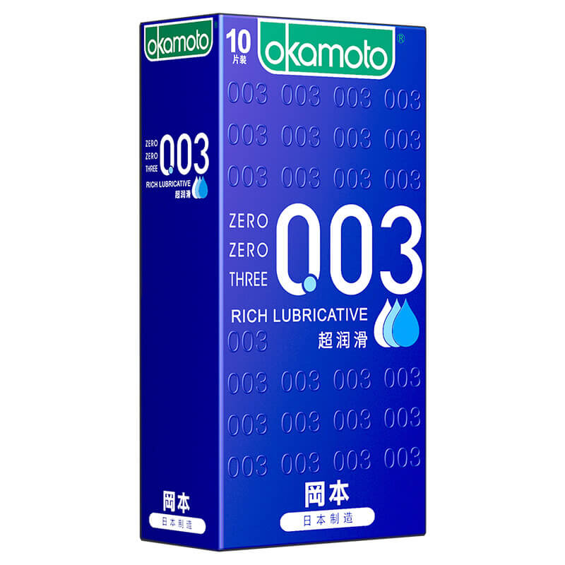 OKAMOTO 003 Super lubrication pack of ten Blue outfit