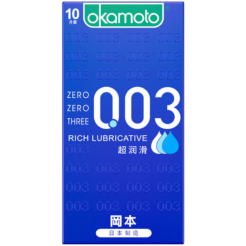 OKAMOTO 003 Super lubrication pack of ten Blue outfit