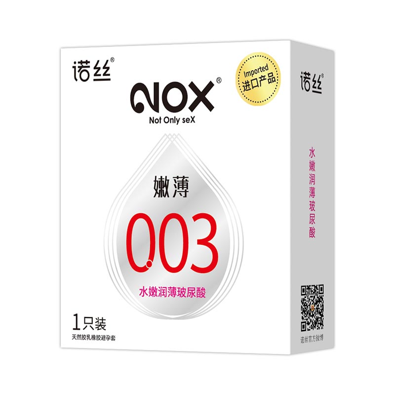 NOX 003 Thin hyaluronic acid  condom  one pcs