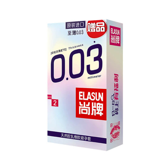 ELASUN  Ultra thin 003 condom two pcs