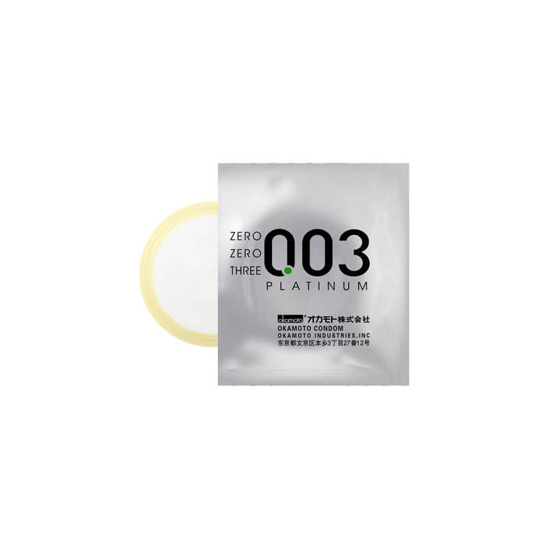 OKAMOTO 003 platinum  condom  pack of  three