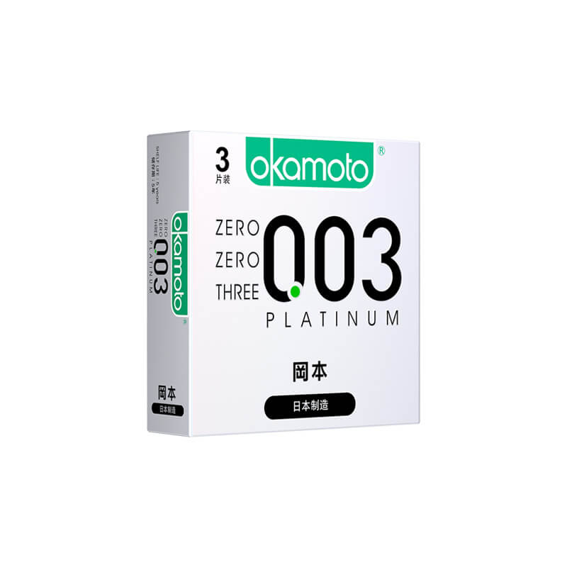 OKAMOTO 003 platinum  condom  pack of  three