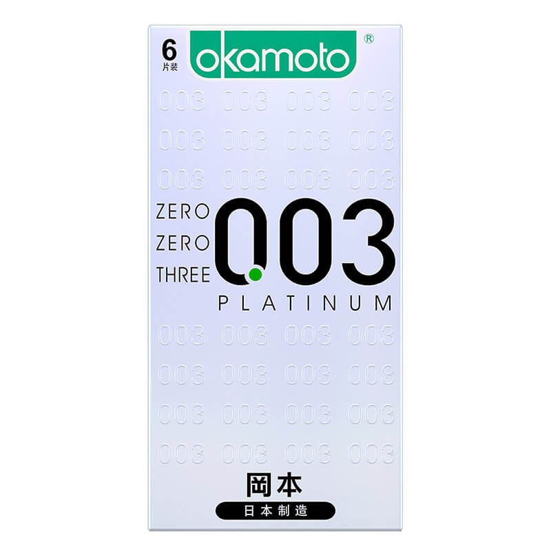 OKAMOTO 003 platinum  condom  pack of  six