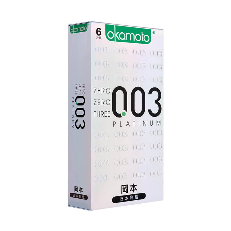 OKAMOTO 003 platinum  condom  pack of  six