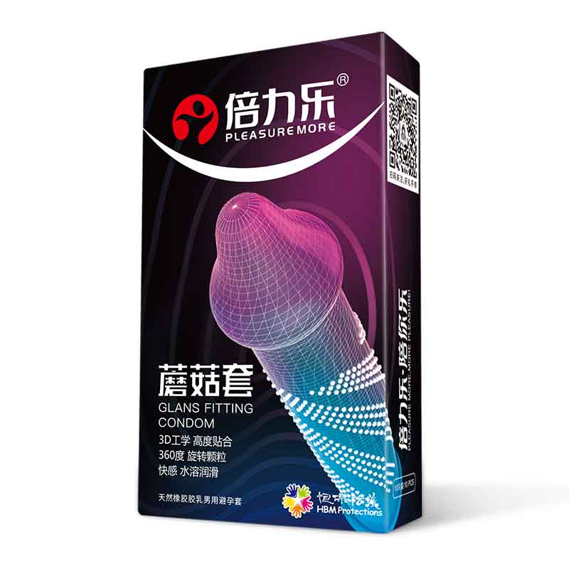 PLEASURE MORE Condoms mushroom condom pack of ten