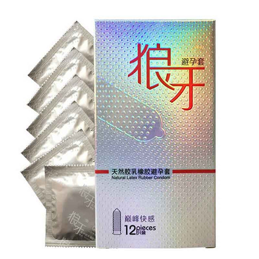 SIXIANGNI  Wolf braces Peak lasting condom  twelve  pcs