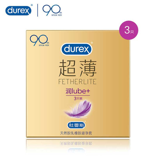 DUREX  gold packaging   lubricating Ultra thin  condom Pack of three