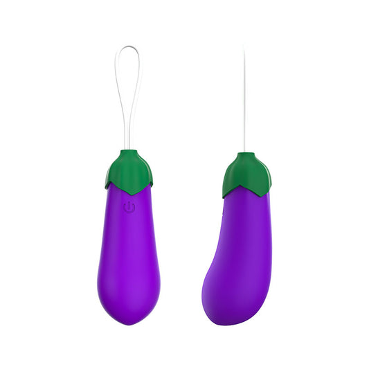 MD eggplant wireless remote control heating vibration wearable vibrator