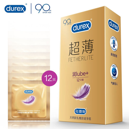DUREX  gold packaging   lubricating condom Pack of twelve