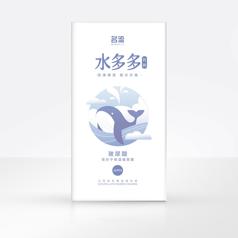 MINGLIU Lots of water hyaluronic acid lubricating condom  ten pcs