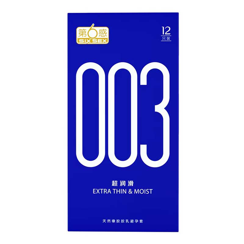 SIX SEX 003 Ultra thin lubricating condom  pack of  twelve