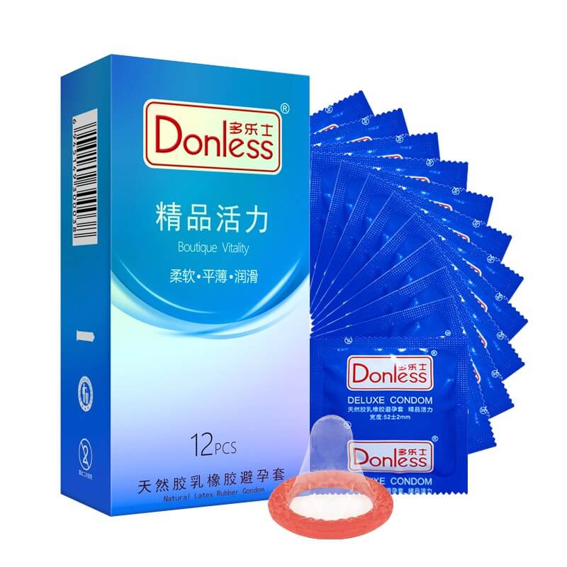 DONLESS   Boutique  vitality  condom series Pack of twelve