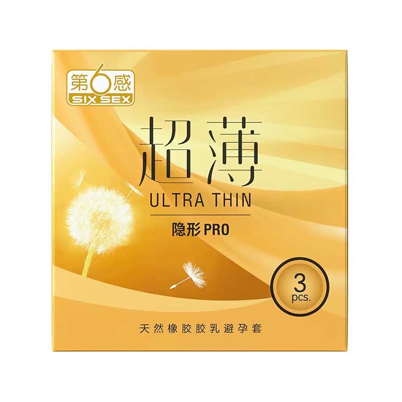 SIX SEX Ultra-thin invisible PRO  Pack of  three