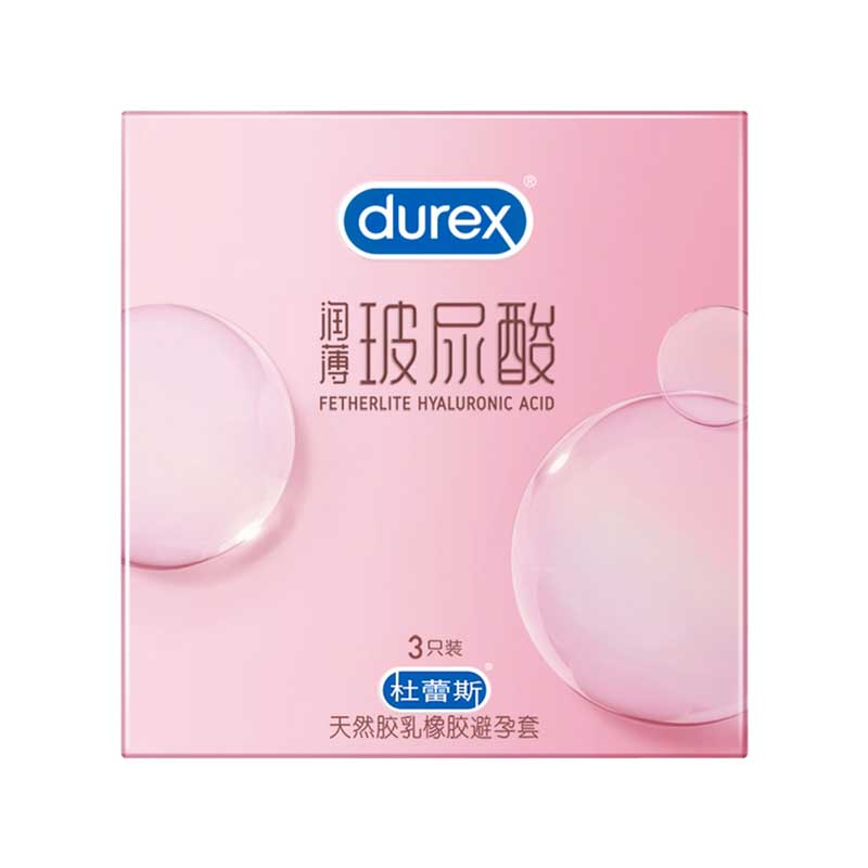 DUREX   lubricating  Ultra thin hyaluronic acid  condom Pack of three