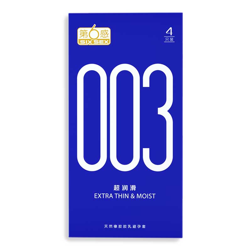 SIX SEX  003 Ultra-lubricating pack of four