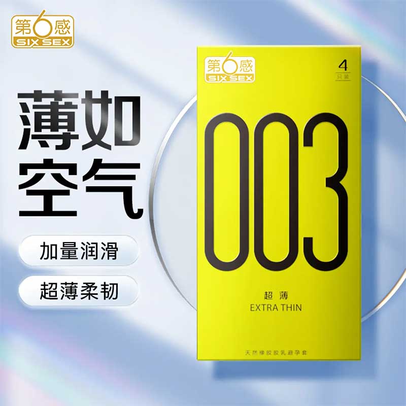 SIX SEX 003 Ultra thin  Pack of  Four
