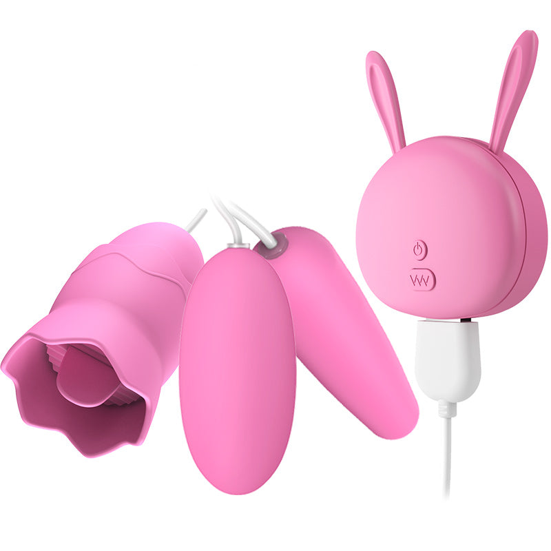 MJS tongue licking round vibrator+backcourt vibrator