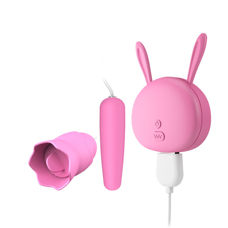 MJS tongue licks the anus vibrator