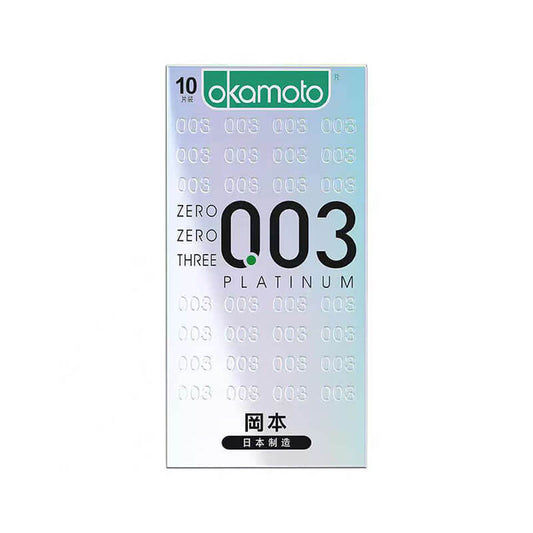 OKAMOTO 003 platinum  condom  pack of  ten