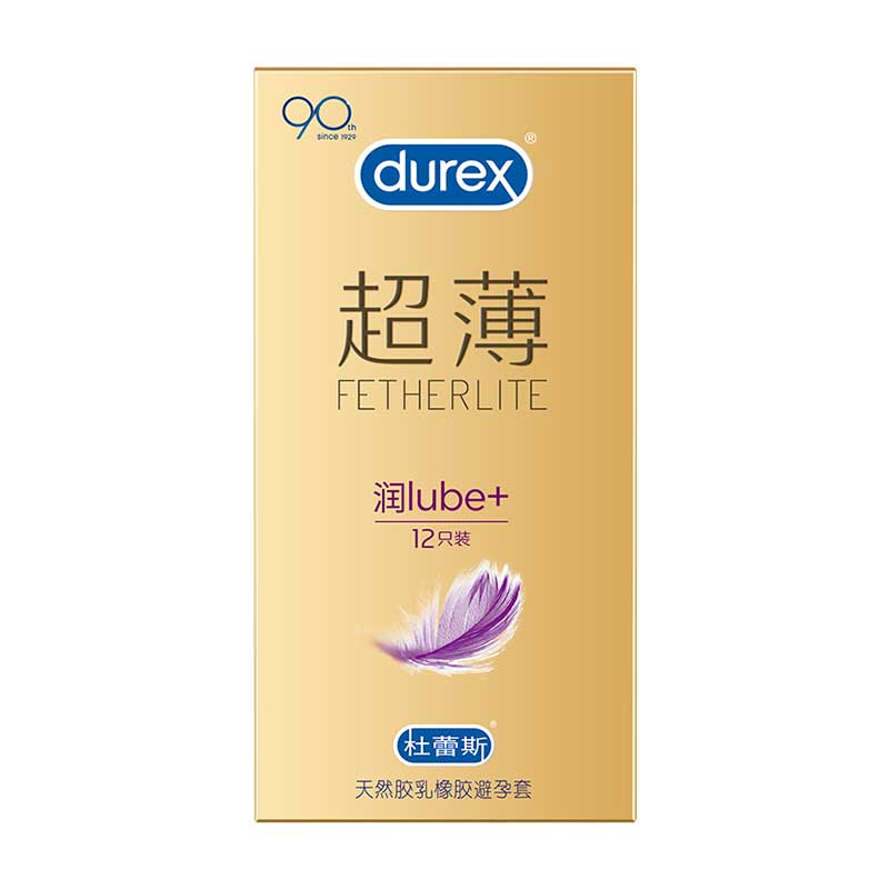 DUREX  gold packaging   lubricating condom Pack of twelve
