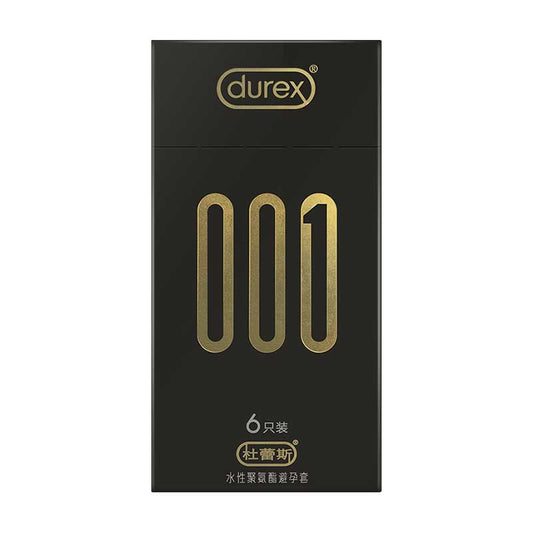 DUREX 001   water-based polyurethane condom Pack of  six