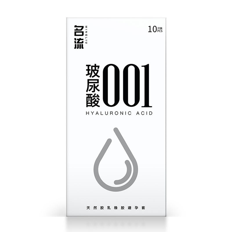MINGLIU  hyaluronic acid 001 condom  ten  pcs