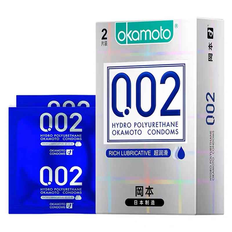 OKAMOTO 002 Super lubrication pack of two Blue outfit