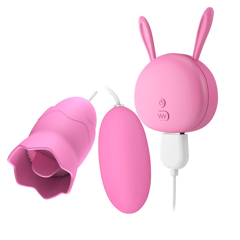 MJS tongue licks round vibrator