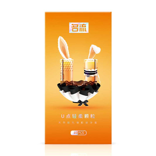 MINGLIU U  point soft particles  condom ten  pcs