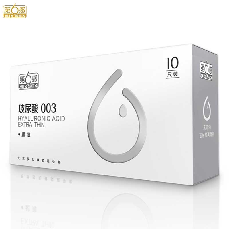SIX SEX Hyaluronic acid 003 ultra-thin  condom pack of ten