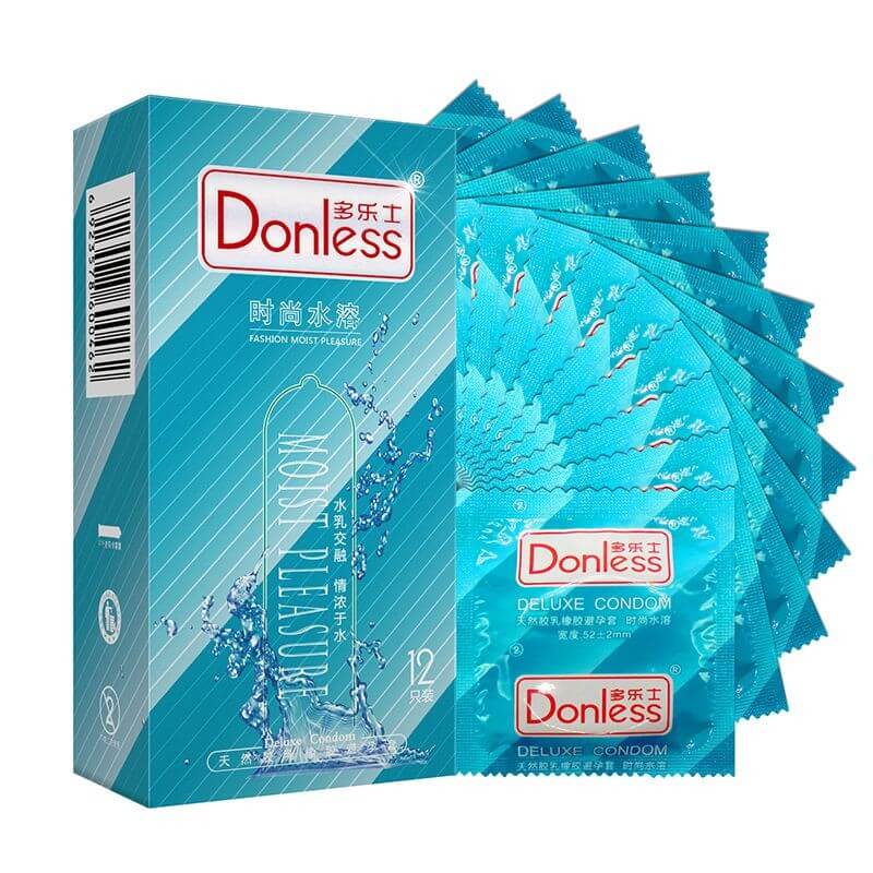 DONLESS  Fashion water soluble  condom series Pack of twelve