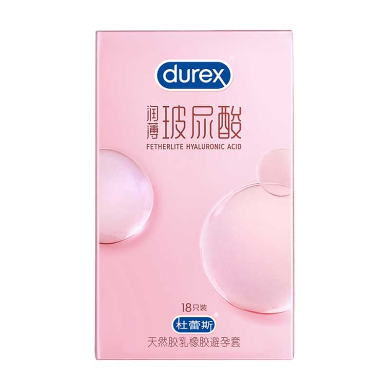 DUREX  lubricating  Ultra thin hyaluronic acid  condom Pack of  eighteen