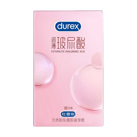 DUREX  lubricating  Ultra thin hyaluronic acid  condom Pack of  eighteen