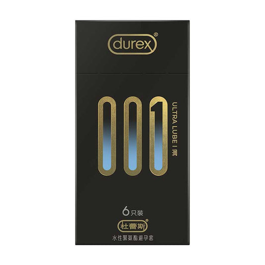 DUREX 001 Water-based polyurethane  lubricatingcondom Pack of  six
