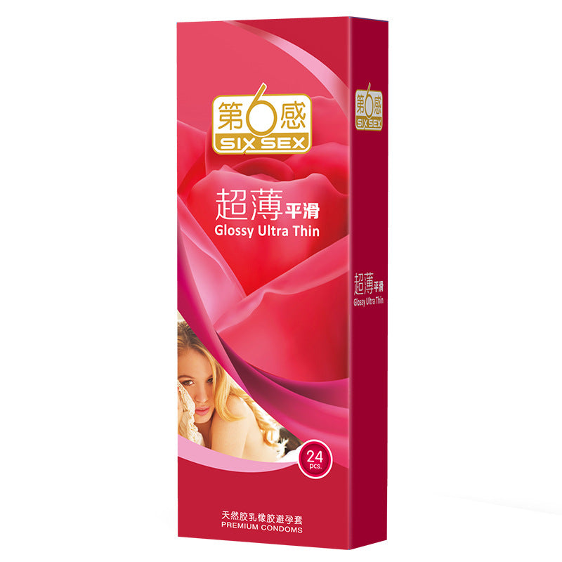 SIX SEX  Ultra thin  smooth condom  Pack of twenty four