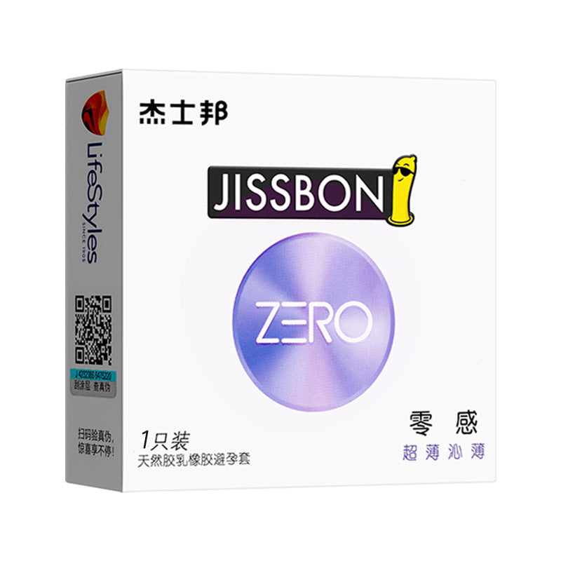 JISSBON zero sense  Ultra-thin and thin condom  one pcs