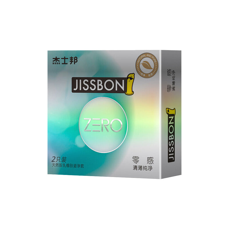 JISSBON zero sense Thin and pure condom  two pcs
