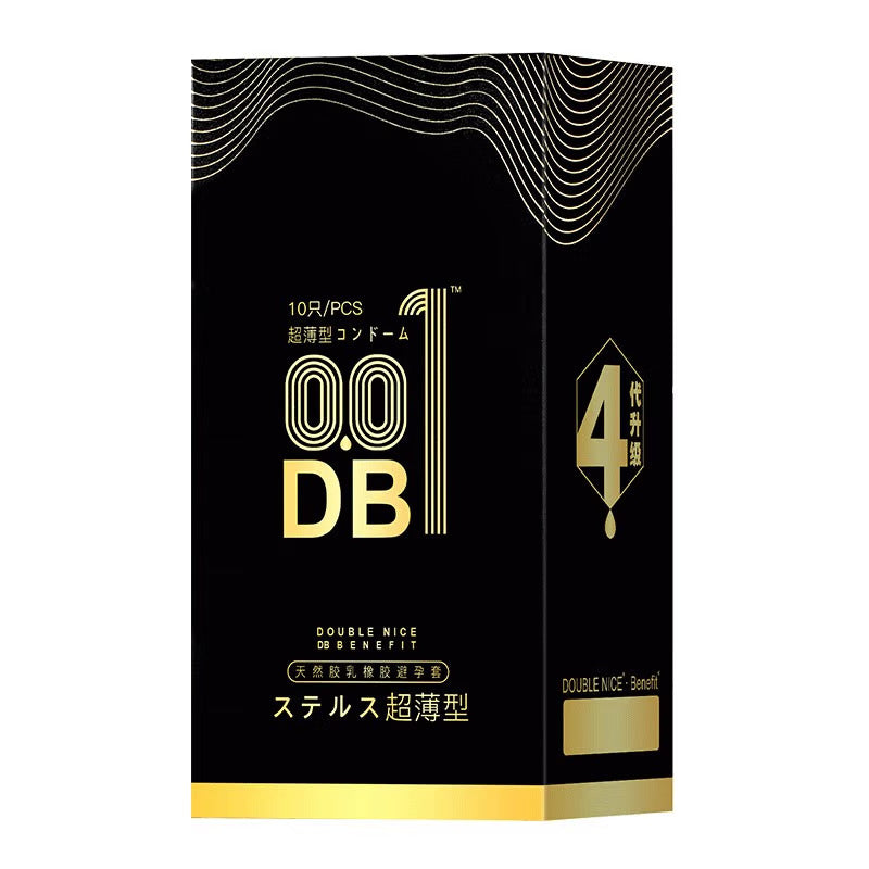 DOUBLE NICE   hyaluronic acid  0.01 Ultra thin  Condom pack of ten